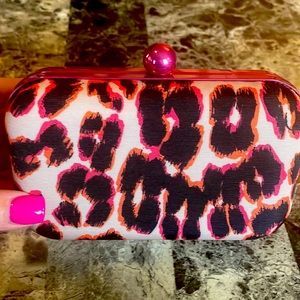 Beautiful juicy couture ❤️pink leopard evening bag/clutch